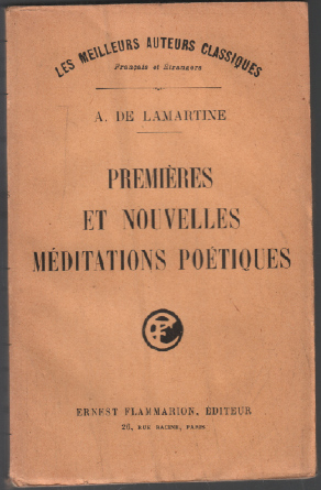 Image du vendeur pour Premires et nouvelles mditations potiques mis en vente par librairie philippe arnaiz