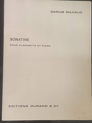 Imagen del vendedor de Sonatine Pour Clarinette et Piano a la venta por Shore Books