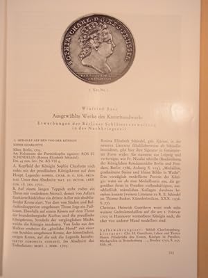 Bild des Verkufers fr Ausgewhlte Werke des Kunsthandwerks. Erwerbungen der Berliner Schlsserverwaltung in der Nachkriegszeit. Sonderdruck zum Verkauf von Antiquariat Weber