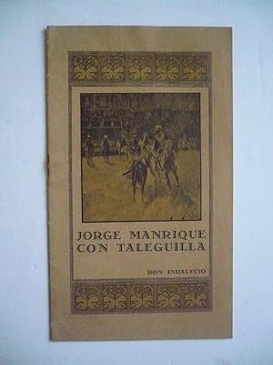 JORGE MANRIQUE CON TALEGUILLA.