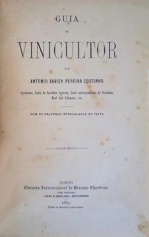 Seller image for GUIA DO VINICULTOR. for sale by Livraria Castro e Silva