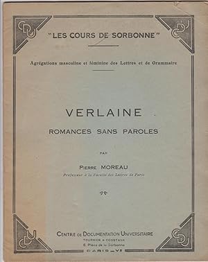 Verlaine. Romances sans paroles