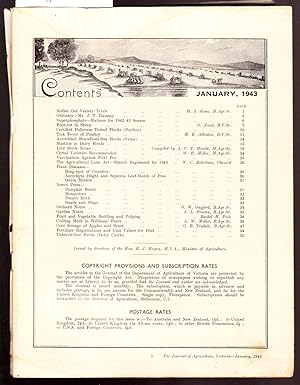 The Journal of the Department of Agriculture Victoria Australia - January 1943 Vol.XLI-Part 1