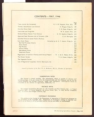 The Journal of the Department of Agriculture Victoria Australia - May 1946 Vol.44-Part 5