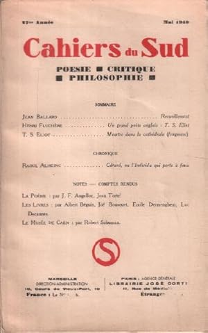 Cahiers du sud n° 224