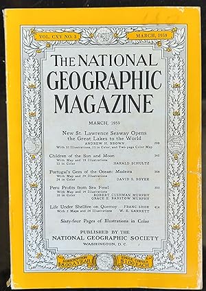 Seller image for The National Geographic Magazine, Volume 115 Number 3 March 1959 for sale by Shore Books