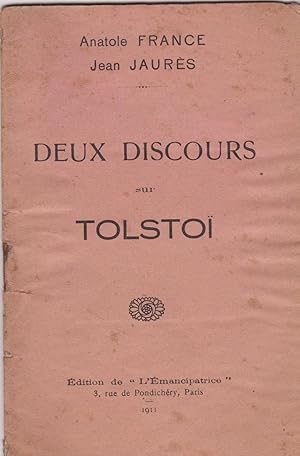 Deux discours sur Tolstoi