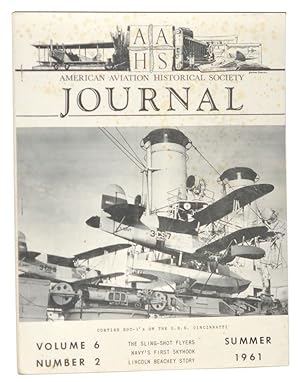 Image du vendeur pour American Aviation Historical Society Journal, Volume 6, Number 2 (Summer 1961) mis en vente par Cat's Cradle Books