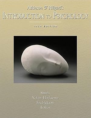 Seller image for Atkinson and Hilgard's Introduction to Psychology [With Infotrac] for sale by AHA-BUCH GmbH