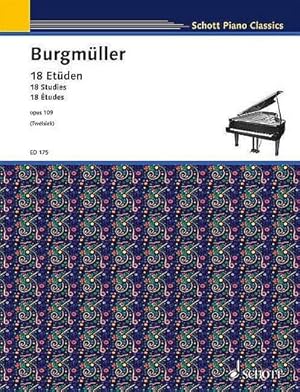 Bild des Verkufers fr 18 Etden op. 109 : Fr Klavier. Schwierigkeit: 3 zum Verkauf von AHA-BUCH GmbH