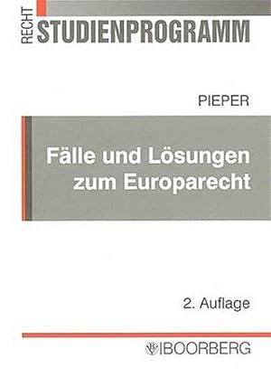 Immagine del venditore per Flle und Lsungen zum Europarecht venduto da AHA-BUCH GmbH