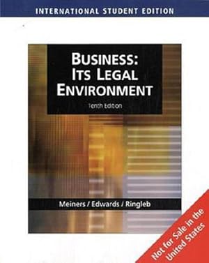 Imagen del vendedor de Business: It's Legal Environment a la venta por AHA-BUCH GmbH