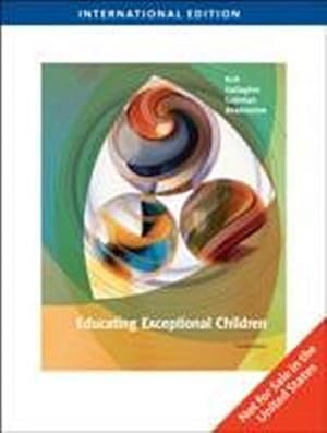 Immagine del venditore per Educating Exceptional Children venduto da AHA-BUCH GmbH