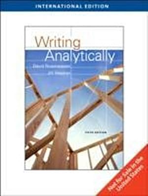 Imagen del vendedor de Writing Analytically (Fifth Edition) a la venta por AHA-BUCH GmbH