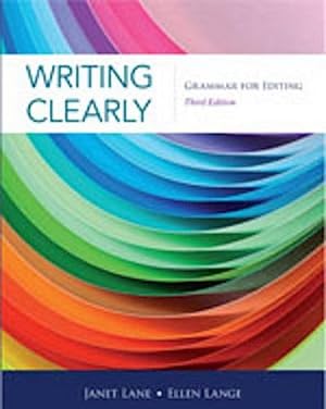 Seller image for Writing Clearly: Grammar for Editing : Grammar for Editing for sale by AHA-BUCH GmbH