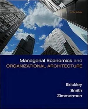 Imagen del vendedor de Managerial Economics & Organizational Architecture a la venta por AHA-BUCH GmbH