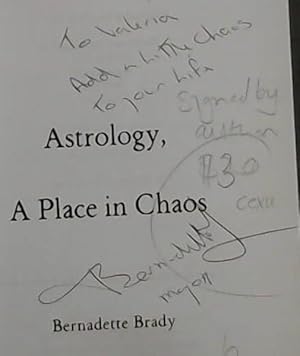 Bild des Verkufers fr Astrology: a Place in Chaos zum Verkauf von Chapter 1