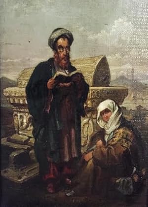 Seller image for [PAINTING] JEWS PRAYING IN A CEMETARY IN ISTANBUL for sale by Dan Wyman Books, LLC