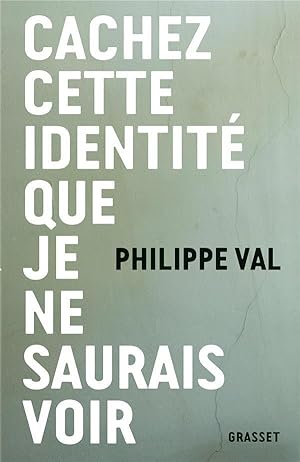 cachez cette identité que je ne saurais voir