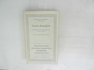 Seller image for Deutsche Barocklyrik. for sale by Antiquariat Bookfarm