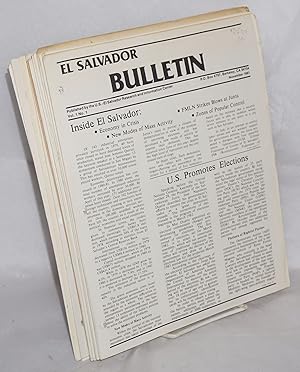 El Salvador bulletin. Vol. 1, no. 1 (Nov. 1981)-v. 3, no. 2 (Dec. 1983) [complete run]