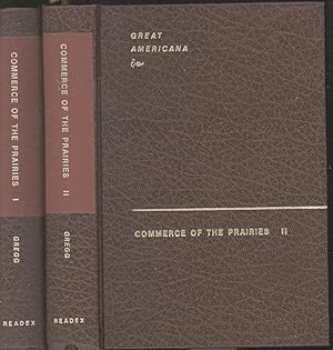 Imagen del vendedor de Commerce of the prairies; or, The journal of a Santa F trader, during eight expeditions across the great western prairies, and a residence of nearly nine years in northern Mexico [Great Americana][Volume 1. Preface -- Origin and development of Santa F trade -- Head quarters of the Santa F trade--the departure -- The 'catch up'--under way -- A desert plain--the first real alarm -- A beautiful ravine--arrival at Santa F -- Sketches of the history of Santa F -- Geographical position of New Mexico -- The mines of New Mexico -- Domestic animals and their conditions -- Conditions of the arts and sciences in New Mexico -- Style of dress in New Mexico--customs -- Government in New Mexico -- Military hierarchy--religious superstitions and cerem a la venta por Joseph Valles - Books