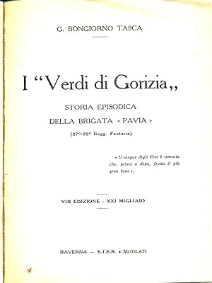 Seller image for I verdi di Gorizia for sale by Librodifaccia