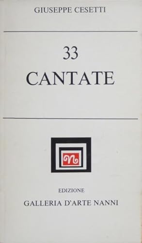 Image du vendeur pour 33 cantate. mis en vente par Studio Bibliografico Adige