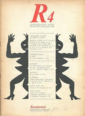 RONDANINI - periodico d'arte - 1976 - numero 4 - R4 - del APRILE 1976 anno primo, Roma, Rondanini...