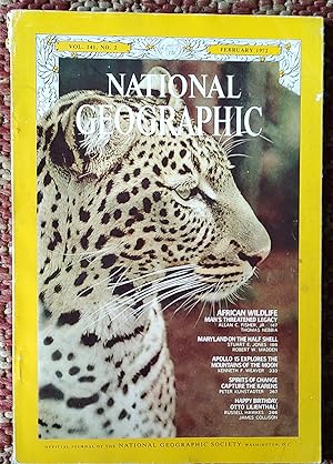 The National Geographic Magazine, February 1972 / Fisher and Nebbia "African Wildlife: Man's Thre...