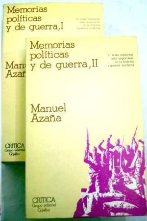 MEMORIAS POLITICAS Y DE GUERRA,II