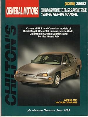 Seller image for GM Lumina, Grand Prix, Cutlass Supreme, and Regal, 1988-96 for sale by Dan Glaeser Books