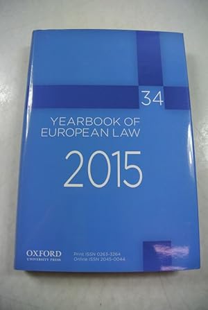 Bild des Verkufers fr Yearbook of European Law. Vol. 34 (2015). zum Verkauf von Antiquariat Bookfarm