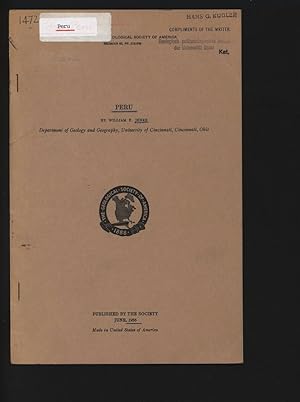 Imagen del vendedor de Peru. The Geological Society of America, Memoir 65, pp. 215-248. a la venta por Antiquariat Bookfarm