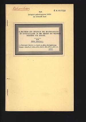 Image du vendeur pour X. Beitrge zur Geologie der Kolumbianischen Ostkordillere in der nhern und weitern Umgebung von Bogota. Beitr. z. Geol. u. Min. Kolumbiens, Neues Jabrb. f. Min. etc. Beil.Bd. LVII. Abt.B. mis en vente par Antiquariat Bookfarm