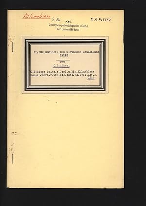 Image du vendeur pour XI. Zur Geologie des Mittleren Magadalena Tales. Beitr. z. Geol. u. Min. Kolumbiens, Neues Jabrb. f. Min. etc. Beil.Bd. LVII. Abt.B. mis en vente par Antiquariat Bookfarm