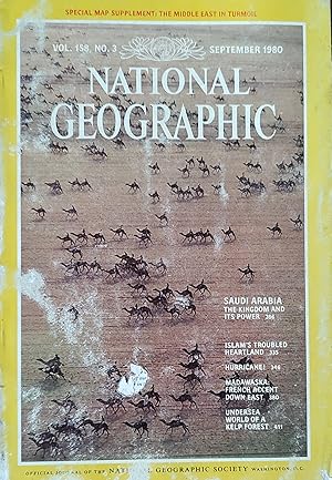 Seller image for National Geographic Magazine September, 1980 / Saudi Arabia. Islam's Troubled Heartland. Hurricane! Madawaska. Undersea World Of A Kelp Forest. for sale by Shore Books