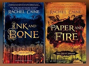 Imagen del vendedor de Great Library Paperback Series Ink and Bone Paper and Fire 1-2 Rachel Caine New a la venta por Lakeside Books