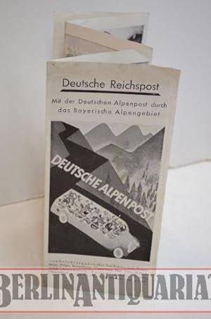 Seller image for Mit der Deutschen Alpenpost durch das Bayerische Alpengebiet von Berchtesgaden nach Lindau (Bodensee) und zurck. for sale by BerlinAntiquariat, Karl-Heinz Than