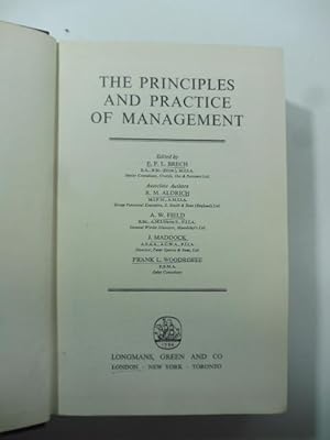 The principles and parctice of management