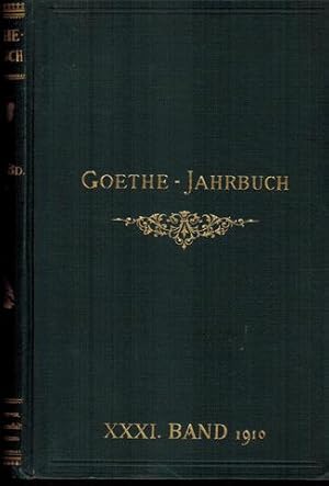 Bild des Verkufers fr Goethe-Jahrbuch. 31. Band mit dem 25 Jahresbericht der Goethe-Gesellschaft. (Georg Treu: Hellenische Stimmungen in der Bildhauerei von einst und jetzt.) zum Verkauf von Antiquariat Appel - Wessling