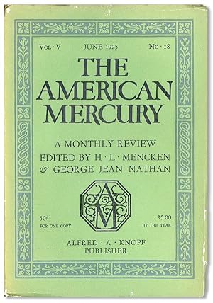 The American Mercury, Vol. V, no. 18, June, 1925