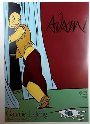 ADAMI - (Ausstellungsplakat der Galerie Lelong / 1988)