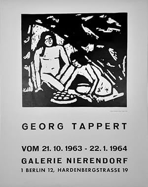 Galerie Nierendorf - (Ausstellungsplakat mit Orig.-Holzschnitt / 1963)