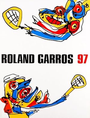 Antonio Saura - (Plakat für das Roland Garros Tennis-Turnier 1997)