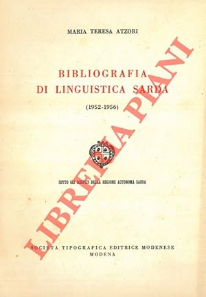 Bibliografia di linguistica sarda (1952-1956) .