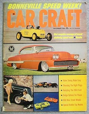 Bild des Verkufers fr Car Craft Magazine, November 1963, Volume 11, Number 7 zum Verkauf von Book Nook