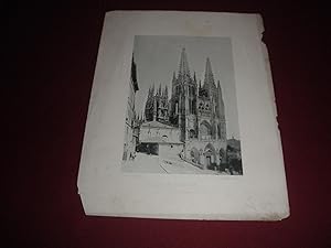 La Catedral. Burgos. Fototipia en blanco y negro