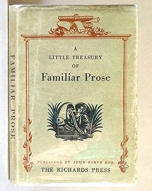 Seller image for A Little Treasury of Familiar Prose for sale by Boyd Used & Rare Books