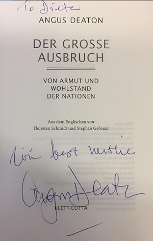 Seller image for Der groe Ausbruch Von Armut und Wohlstand der Nationen for sale by Bhrnheims Literatursalon GmbH